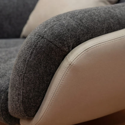 Fauteuil Club en Acier Inoxydable & Bois