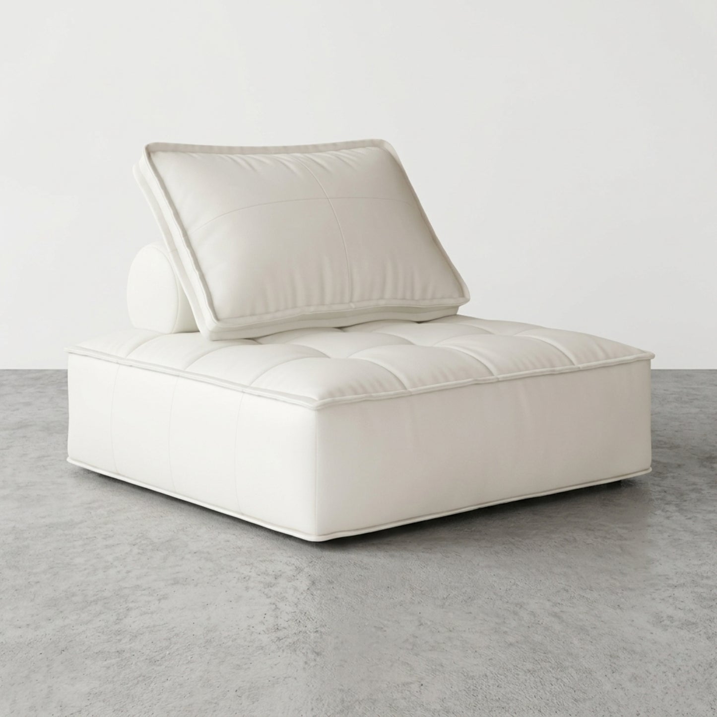 Fauteuil Paresseux Lounge en Cuir | Assise Basse