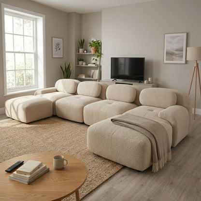 Canapé en U en Modulable et Ergonomique | Grand canapé panoramique