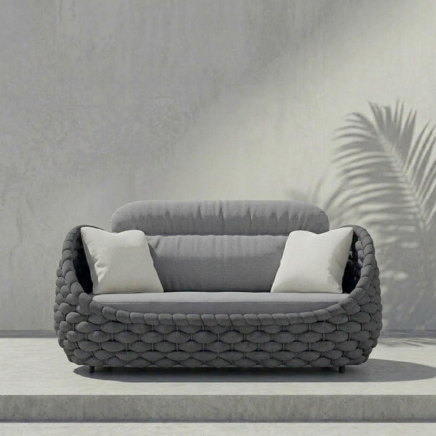 Ensemble Salon de Jardin Rotin Tressé 5 Places | Mobilier Extérieur Premium