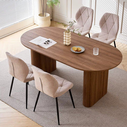 Table à Manger design en Bois Massif - 180 cm (6 Personnes)