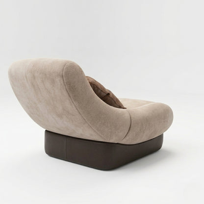 Fauteuil Lounge Velours | Formes Organiques & Design Contemporain