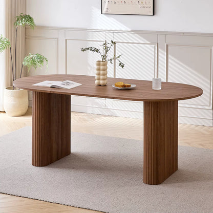 Table à Manger design en Bois Massif - 180 cm (6 Personnes)