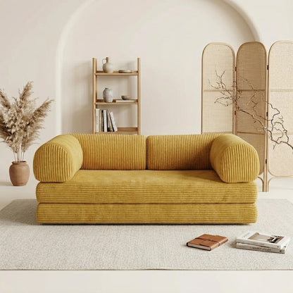 Canapé Modulable Convertible en Velours Côtelé – Design Contemporain & Confort Premium
