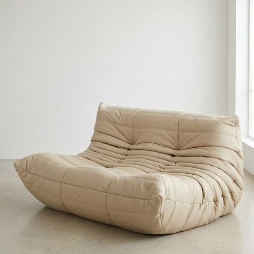 Canapé 2 Places "Olympe" Finition Cuir - Design Signature Maison Lysea