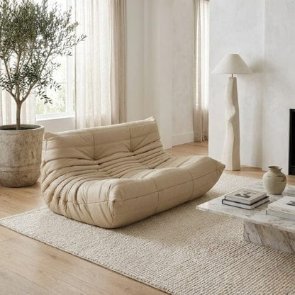 Canapé 2 Places "Olympe" Finition Cuir - Design Signature Maison Lysea