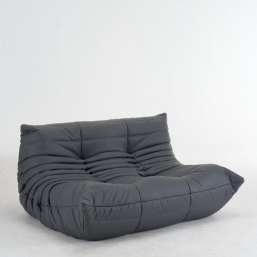 Canapé 2 Places "Olympe" Finition Cuir - Design Signature Maison Lysea