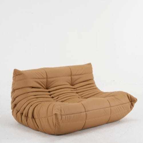Canapé 2 Places "Olympe" Finition Cuir - Design Signature Maison Lysea