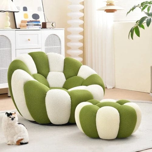 Fauteuil Nuage doux rembourré - Fauteuil Moderne rotatif 360 Maison Lysea