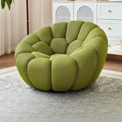 Vert / Canapé Fauteuil Nuage doux rembourré - Fauteuil Moderne rotatif 360 Maison Lysea