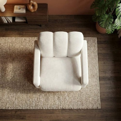 Fauteuil Scandinave design en Velours | Fauteuil confort Moderne Maison Lysea