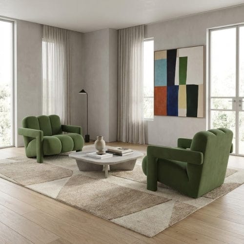 Fauteuil Scandinave design en Velours | Fauteuil confort Moderne Maison Lysea