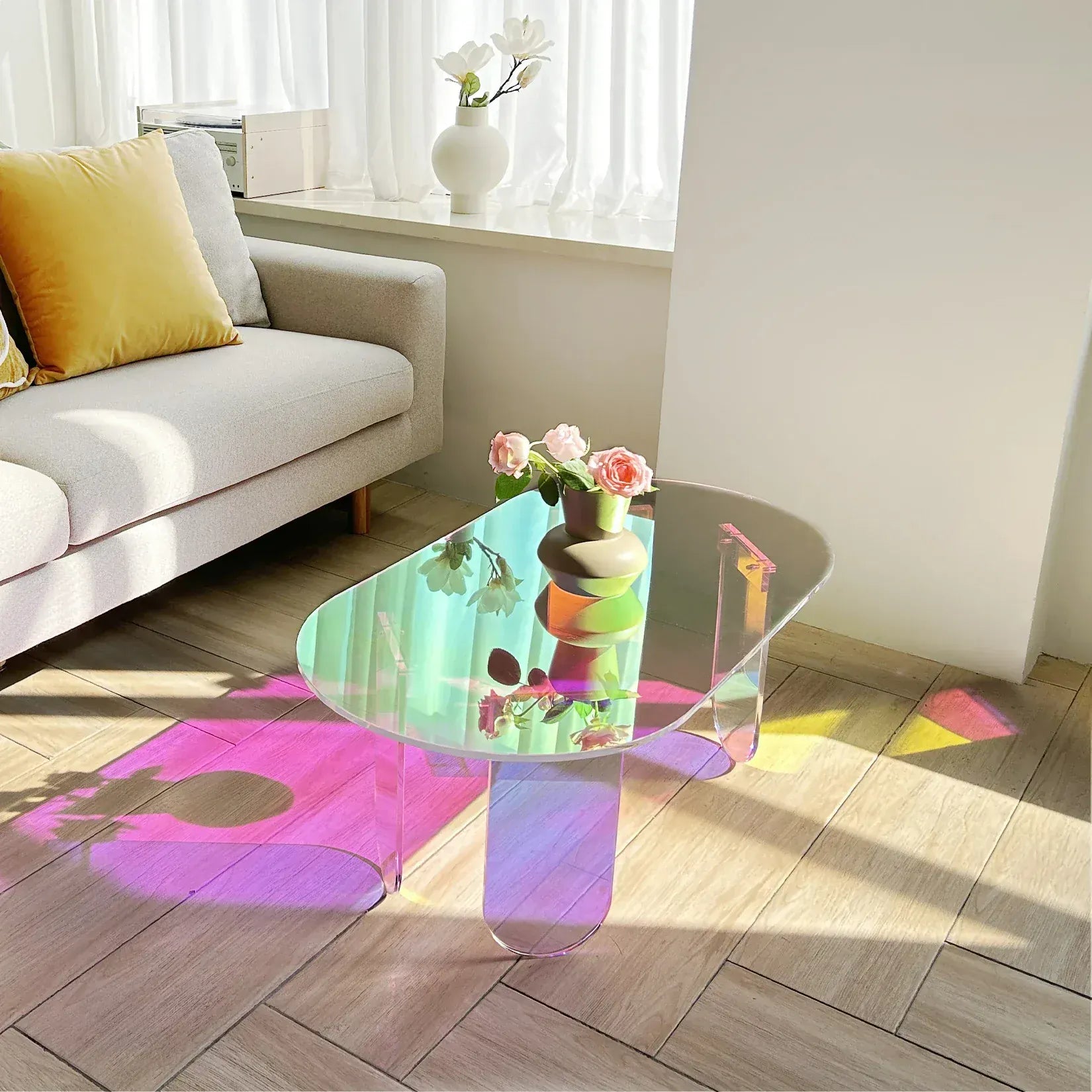 Table basse Moderne design en Acrylique | Table basse haut de gamme Maison Lysea