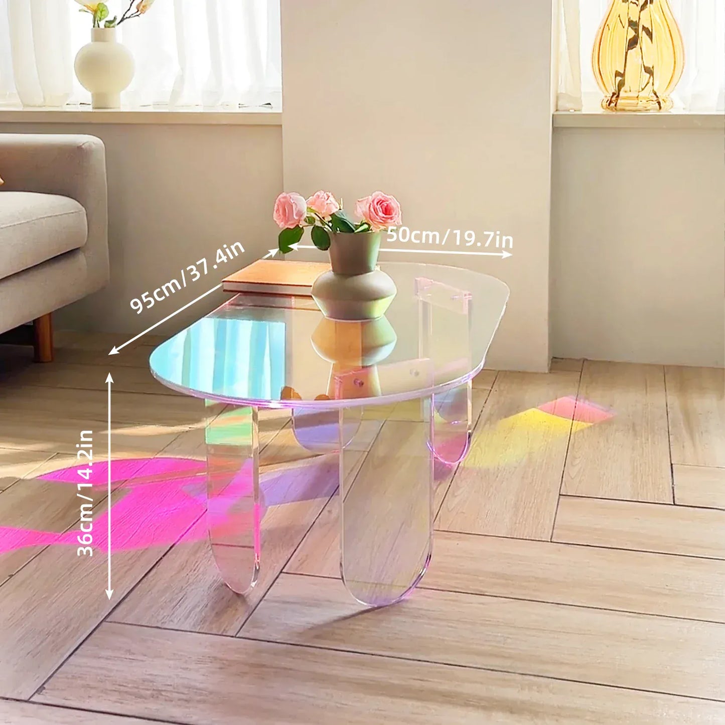 Table basse Moderne design en Acrylique | Table basse haut de gamme Maison Lysea