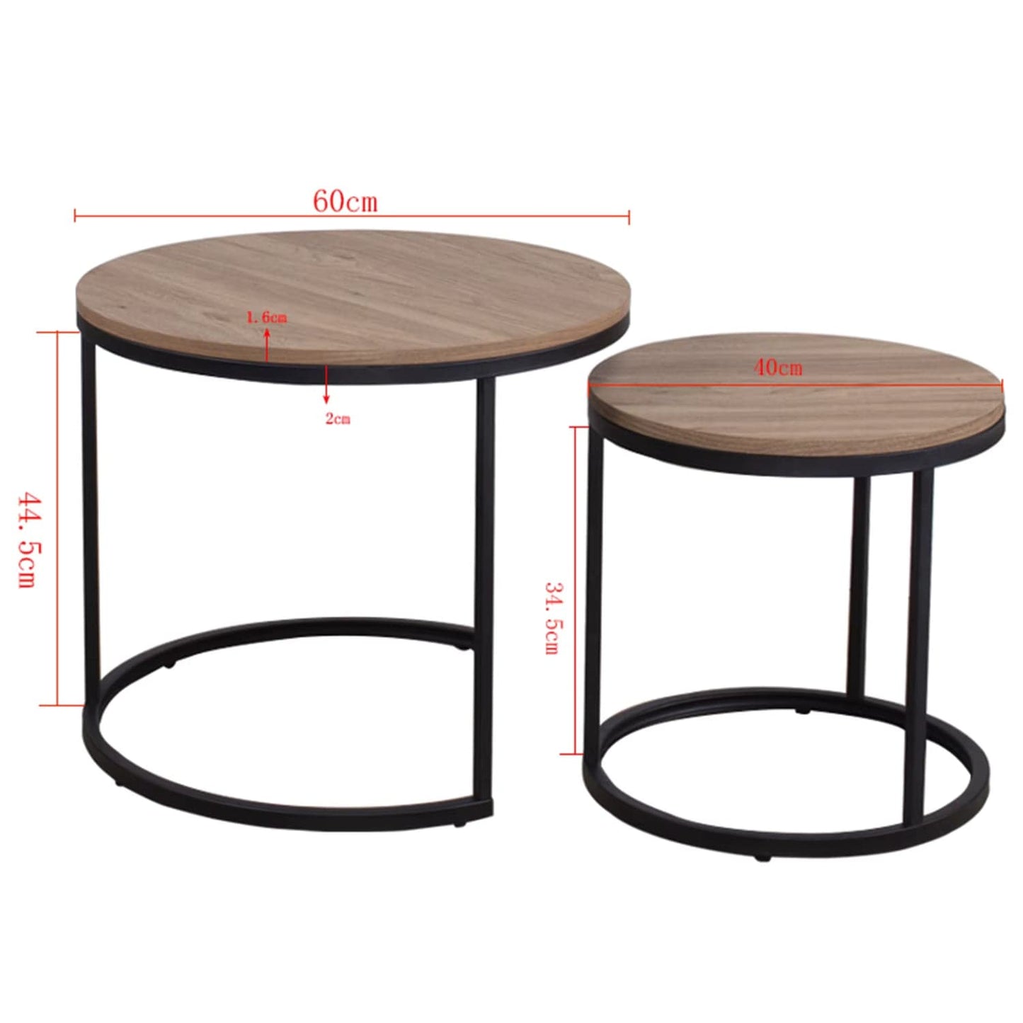 Table basse nordique en bois de chêne | Ensemble table basse moderne Maison Lysea