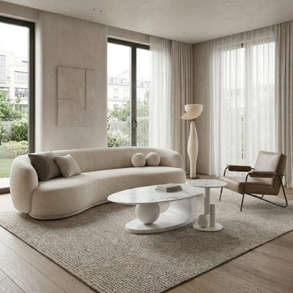 Table basse Ovale design - Table basse salon Moderne Maison Lysea