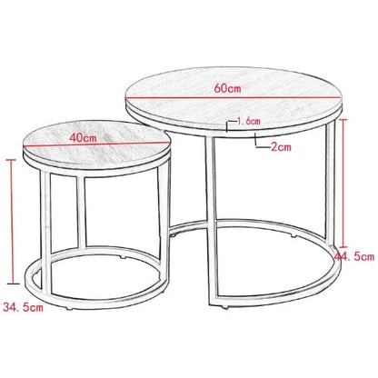 Table basse ronde en Verre design | Ensemble table basse nordique Maison Lysea